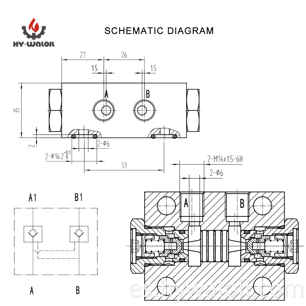 Dual Pilot Operated Check Valve